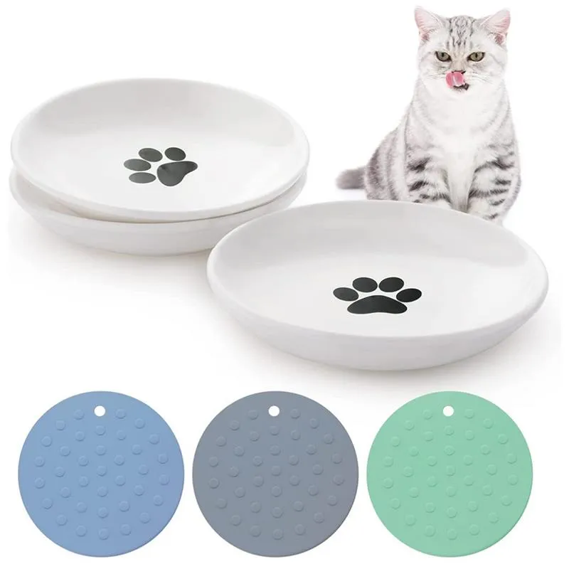 Ceramic cat feeder hot sale
