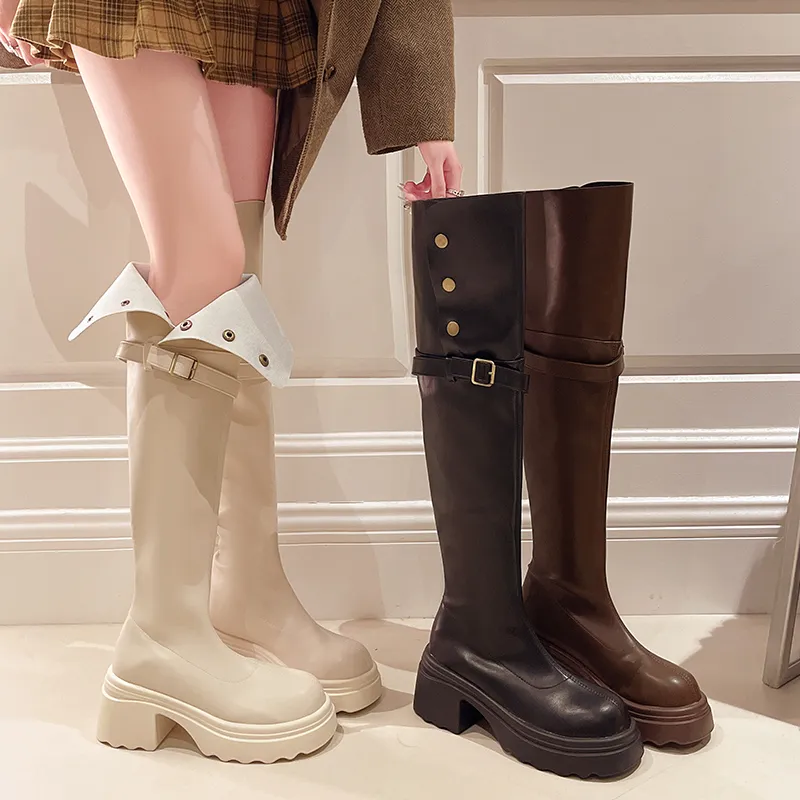 Bottes Hautes Femme Only En Daim - Taille 37 - Talon Haut 8,5 Cm - Occasion En Parfait état - Style Chic