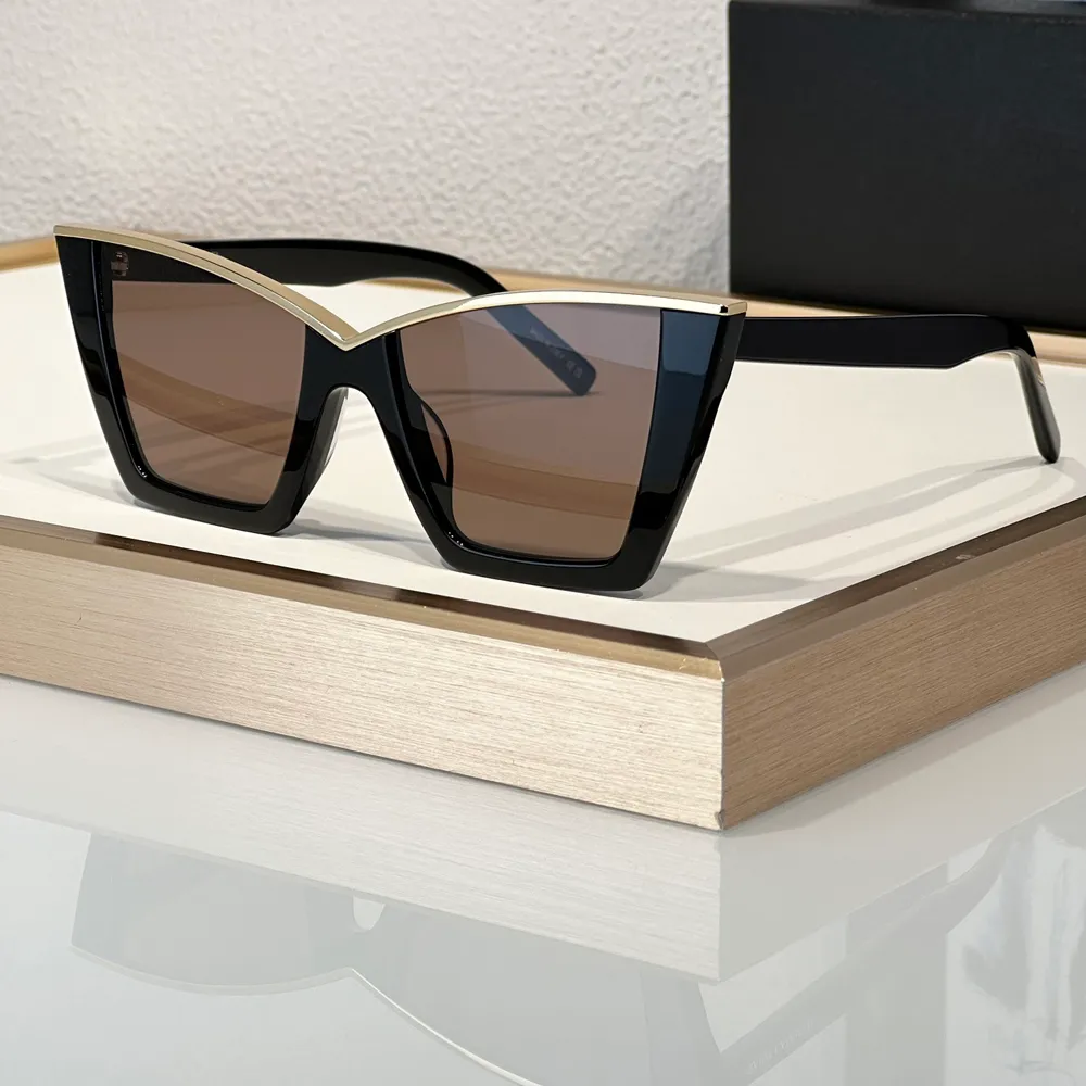 Gold Black Cat Eye Sunglasses For Women Men UV400... From  display picture 3