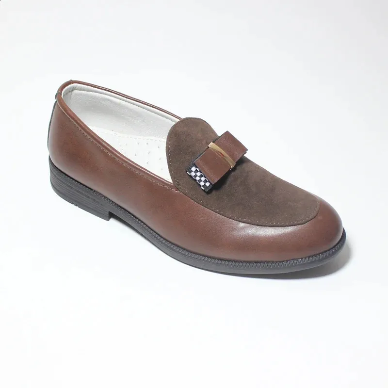 Kids Boys Brown PU Leather Oxford Dress Shoes Slip-On Loafers for School  and Wedding from Dhgate Flat shoes - price 30.73