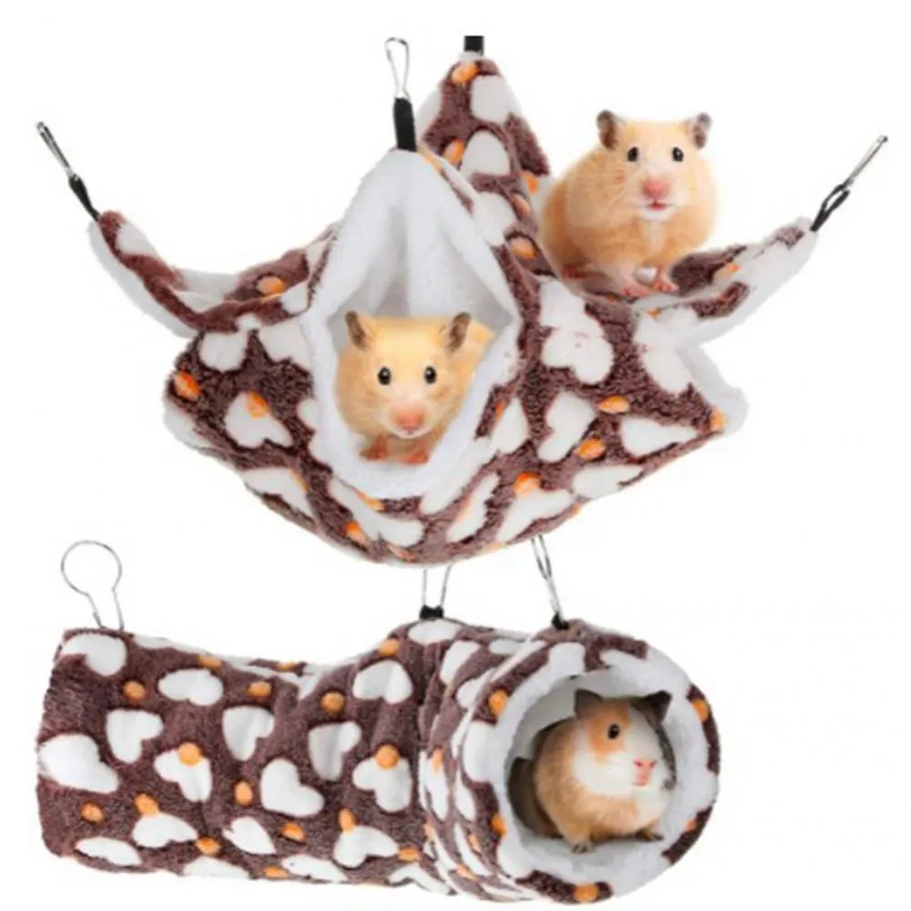 Curated visual reference: Visual Reference: Cozy Small Animal Hideaway 2 Piece Warm Hamster Hammock Squirrel