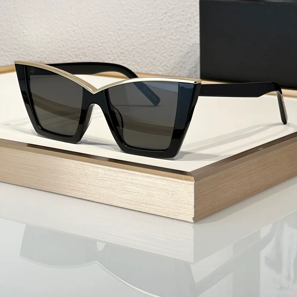 Gold Black Cat Eye Sunglasses For Women Men UV400... From  display picture 3