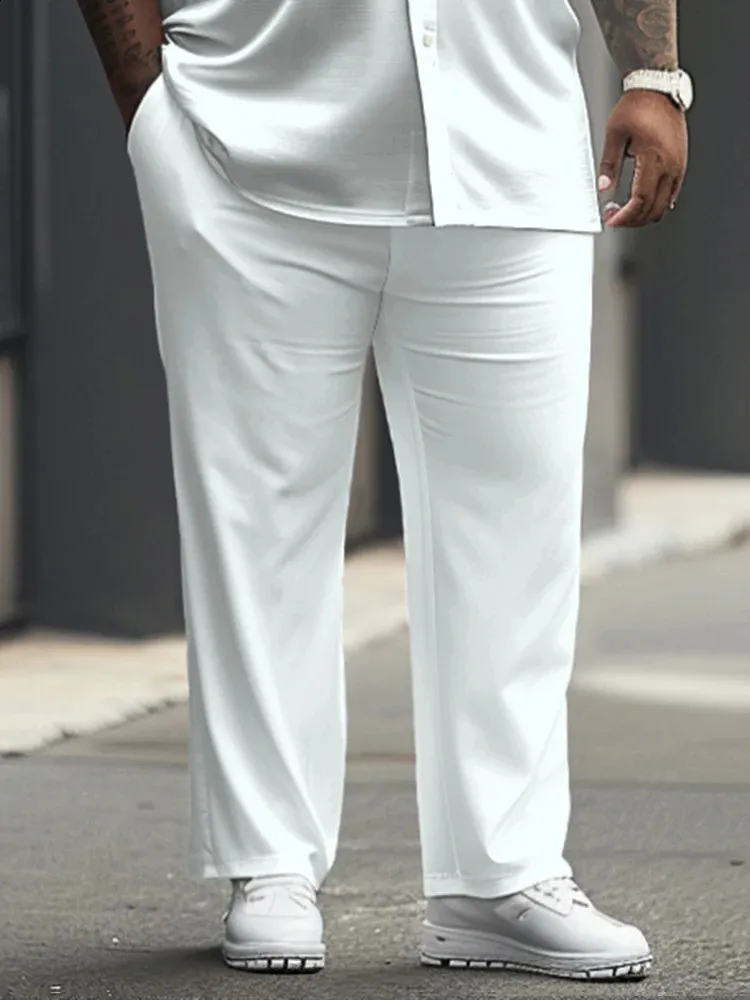 White Pants Outfits Mens Streetwear Biggmans Casual Solid White