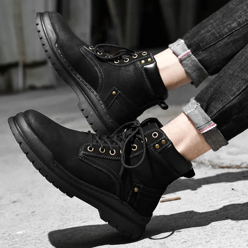 Casual Shoes Black High Tops Mens Buy Asian Men's Black Ankle High