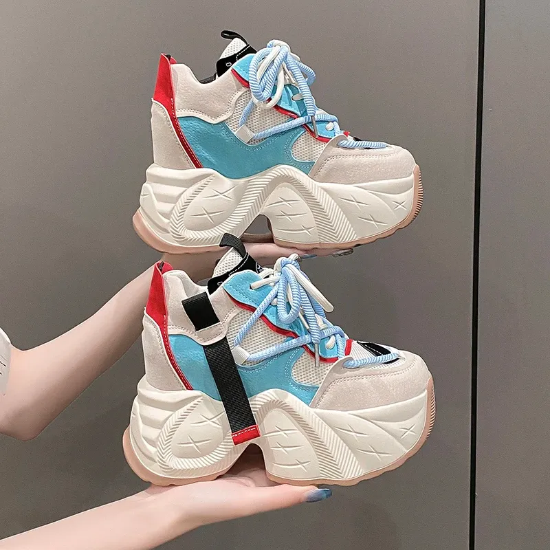 Save Big on Bulk Chunky Dad Sneakers Womens Chunky Platform Sneakers In  Mesh Women's Dad Sneakers, Inch (11cm) High Platform Trainer Shoes For 