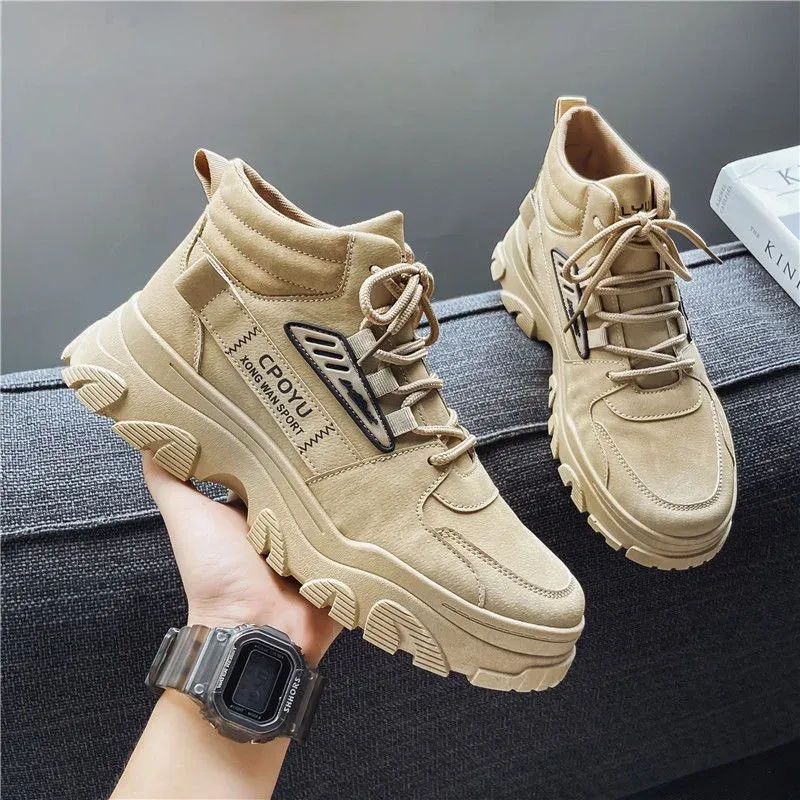 Men’s Faux Suede Platform Boot Hanover Faux Suede Boots | BOOGZEL CLOTHING – Boogzel Clothing main image 2