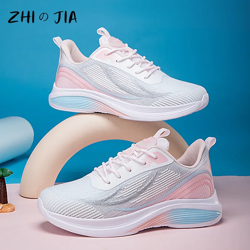 Breathable Knitted Mesh white sneakers for Men and Women Breathable Knitted Mesh white sneakers for Men and Women