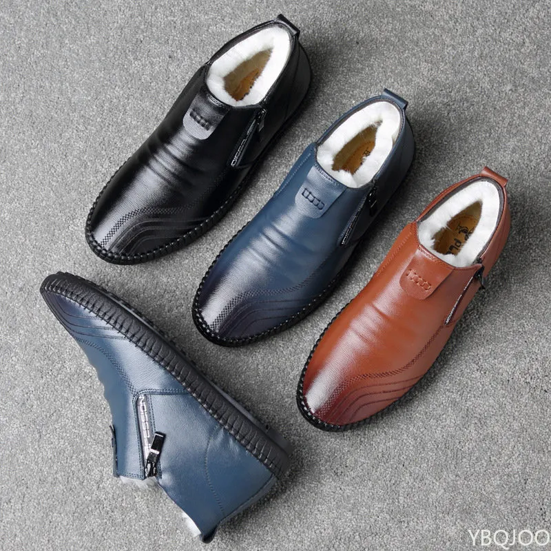 mens leather winter dress boots Merino Leather Boot Men