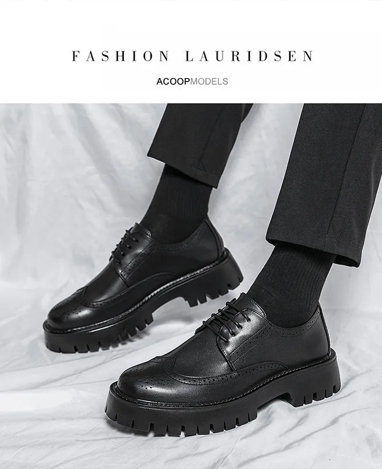 Boys White Faux Leather Brogue Dress Shoes - Lace Up Formal Footwear For Weddings & Special Events