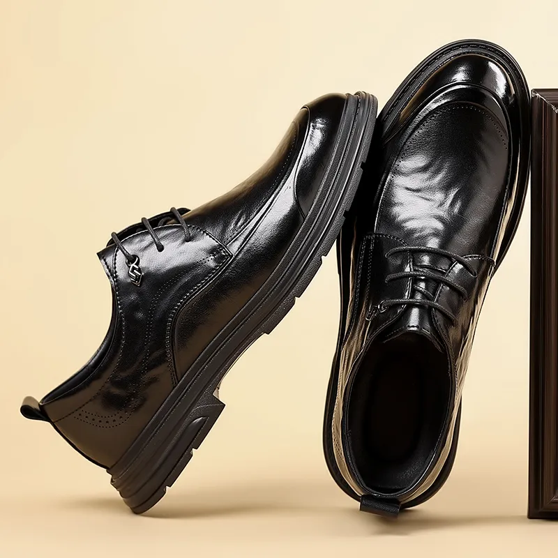 【送料関税込】Hanqiaoriji Studded Leather Derby DHgate.com:Premium Leather Lace-Up Shoes: Stylish Casual