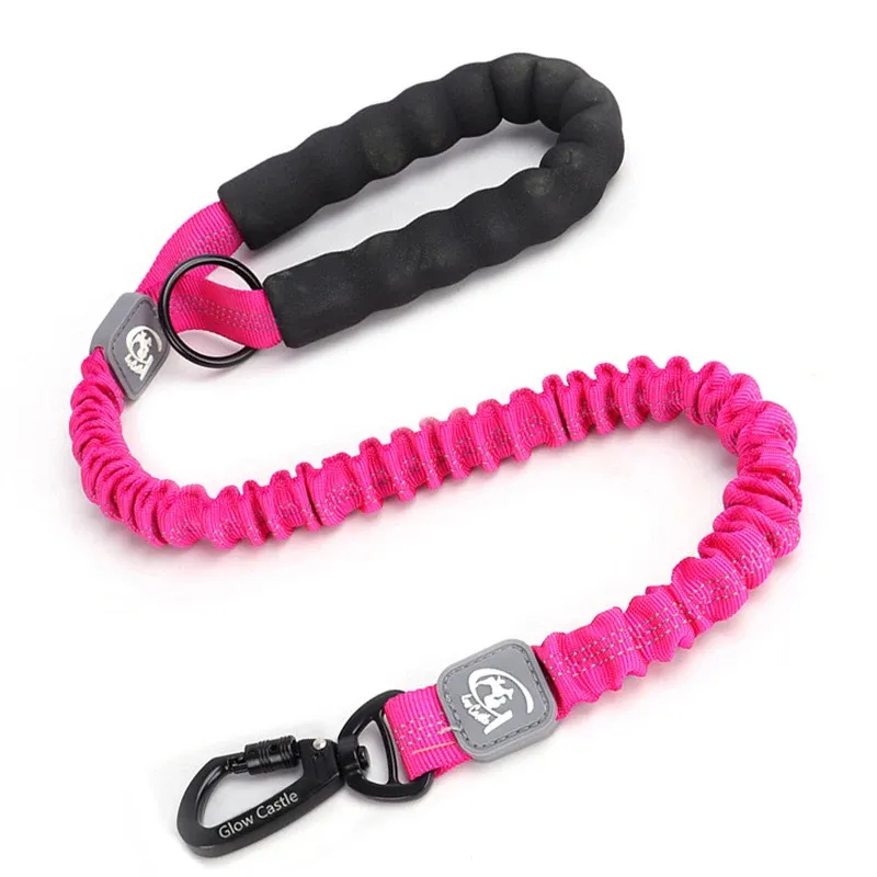 Bungee Dog Leash With Shock Absorption And Padded Handle For Dogs_voghion.com