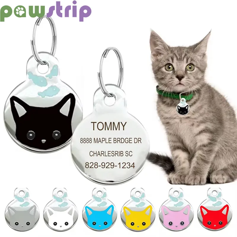 Personalized Anti Lost Cat Tag With Engraved Name And Phone Number Cute Pet Collar Pendant For Cats Puppies And Kittens Cartimar Pet Shop Online From Dh3517050 15.67 DHgate.Com