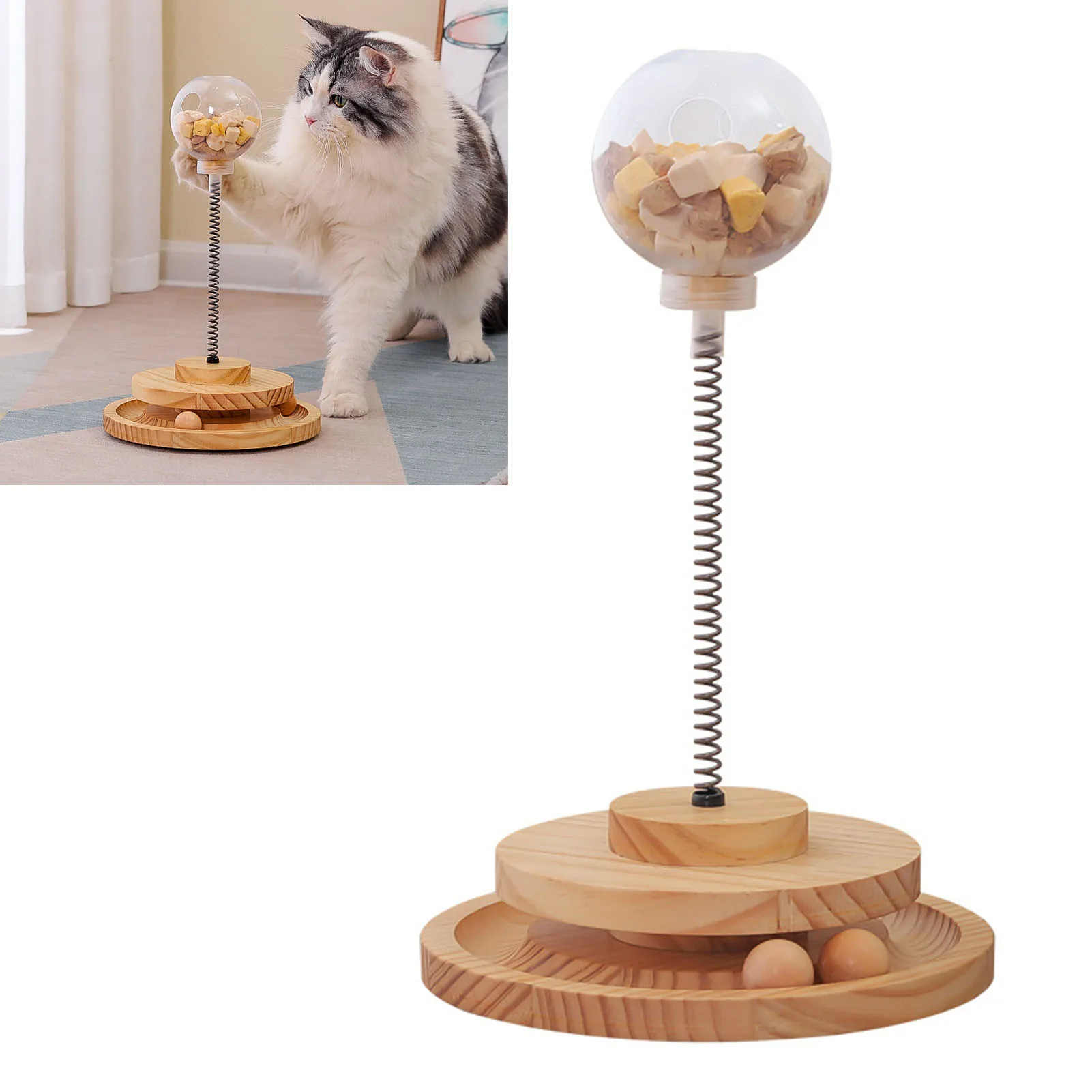 Cat toy treat dispenser online