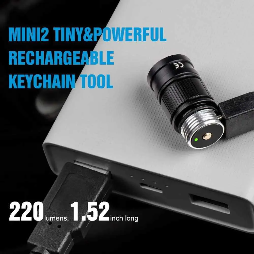 FreeLionVon S11 Petit Mini Puissant Porte-clés Lampe de Poche LED Type