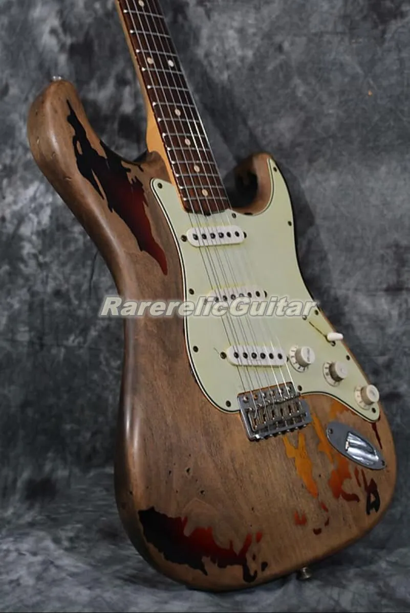 Sunburst Nitrocellulose Lacquer Electric Guitar - Alder Body