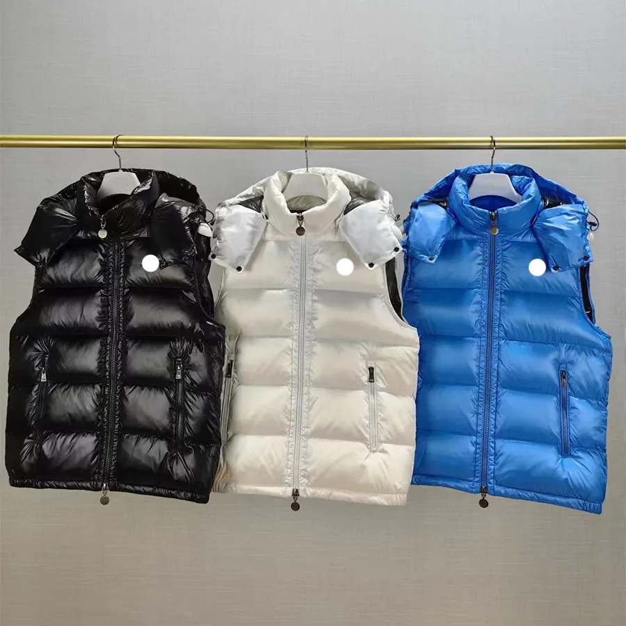 Save Big on Bulk Fashion Puffer Vest Puffy Jacket Vest: Insulated Unisex  Outerwear With Detachable Hood, Winter Warm Body Warmer, Mens White Puffer 