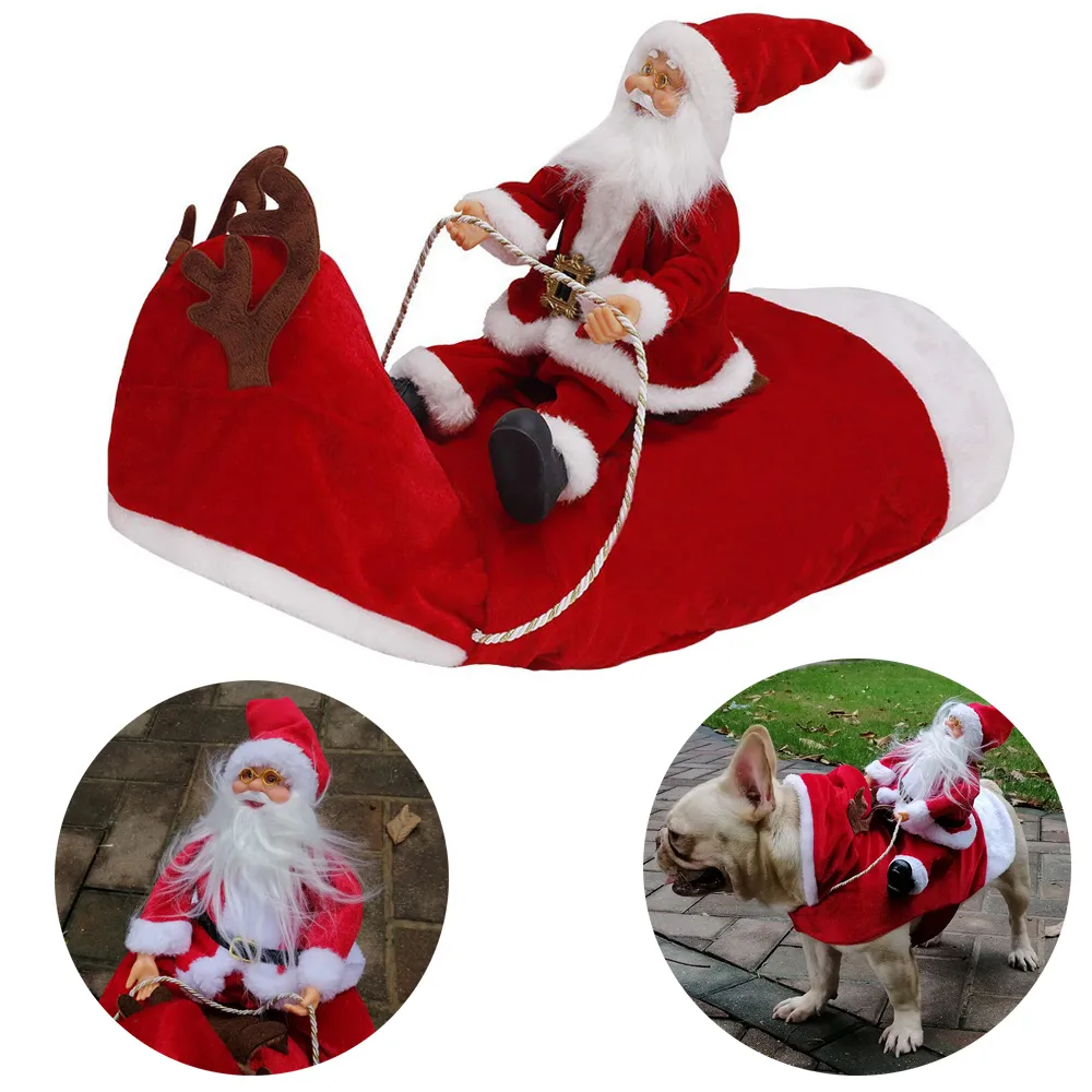 Dog Costume Santa Christmas Clothes Soft Fleece Velvet Adjustable Pet Dress  Up Suit for Small to Large Dogs from Dhgate Dog Costumes - price 22.75