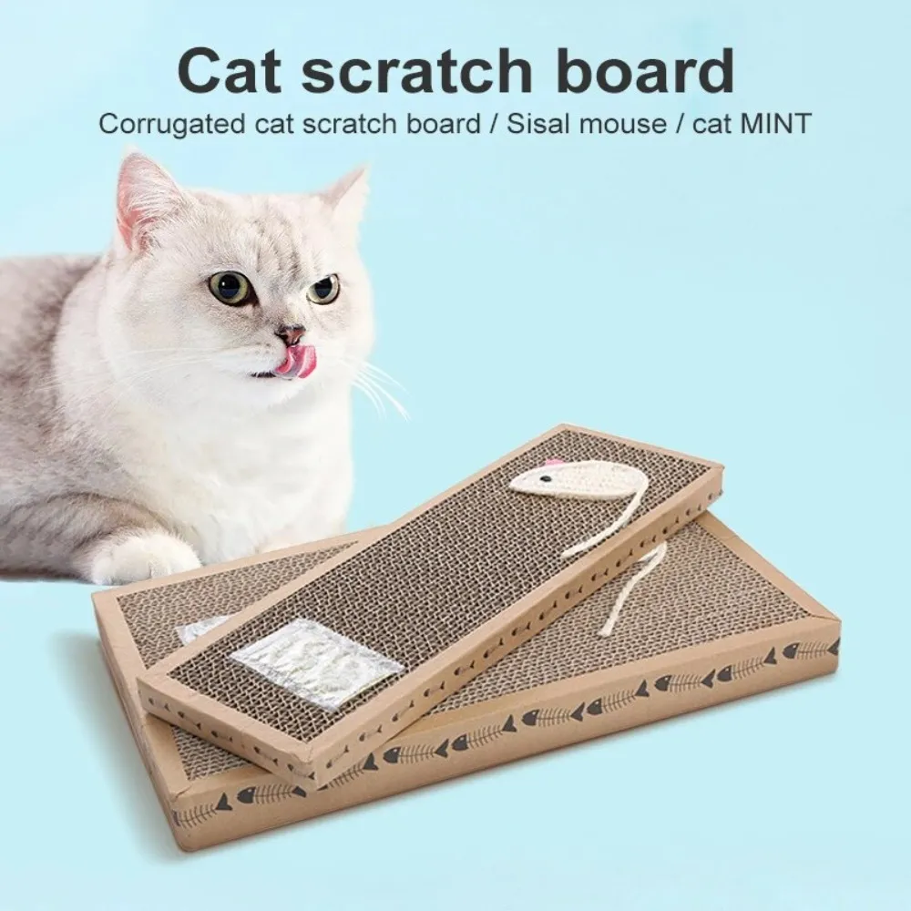 Cardboard Cat Scratcher Pad Recyclable Corrugated Cat Scratching