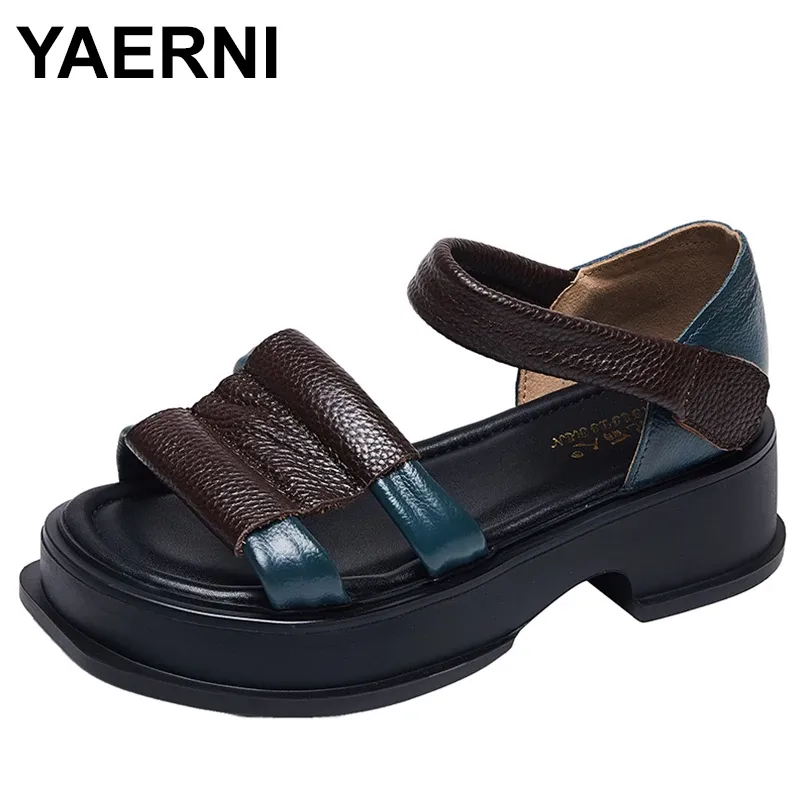 Bulk Cork Leather Sandals: Womens Summer Open Toe Genuine Leather