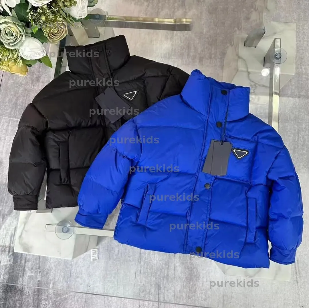 Luxury Designer Kids Blue Puffer Coat Womens With Letter
