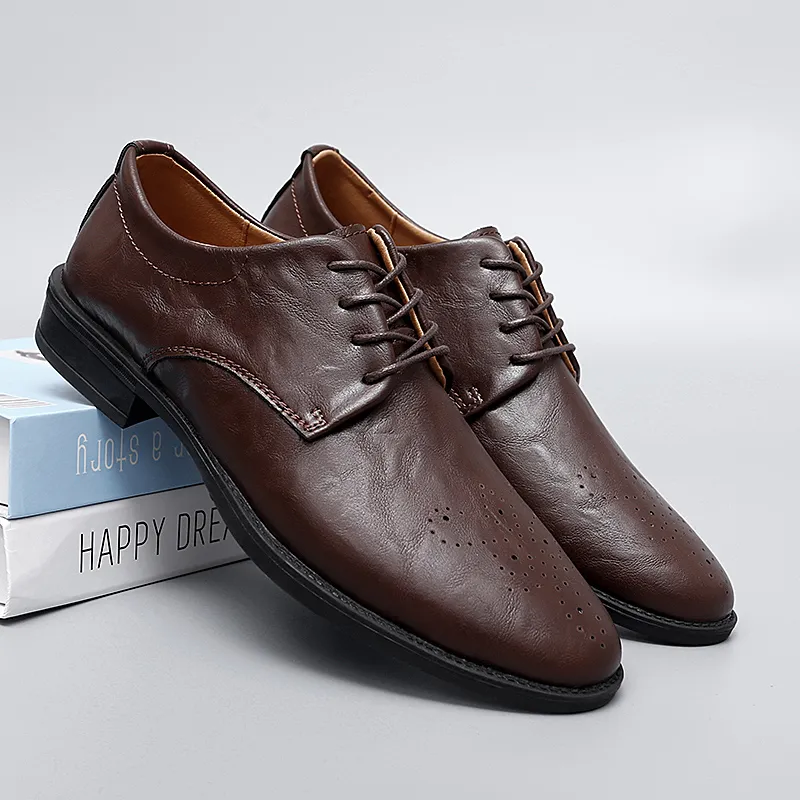 Premium Leather Oxford Shoes: Classic Style, Versatile