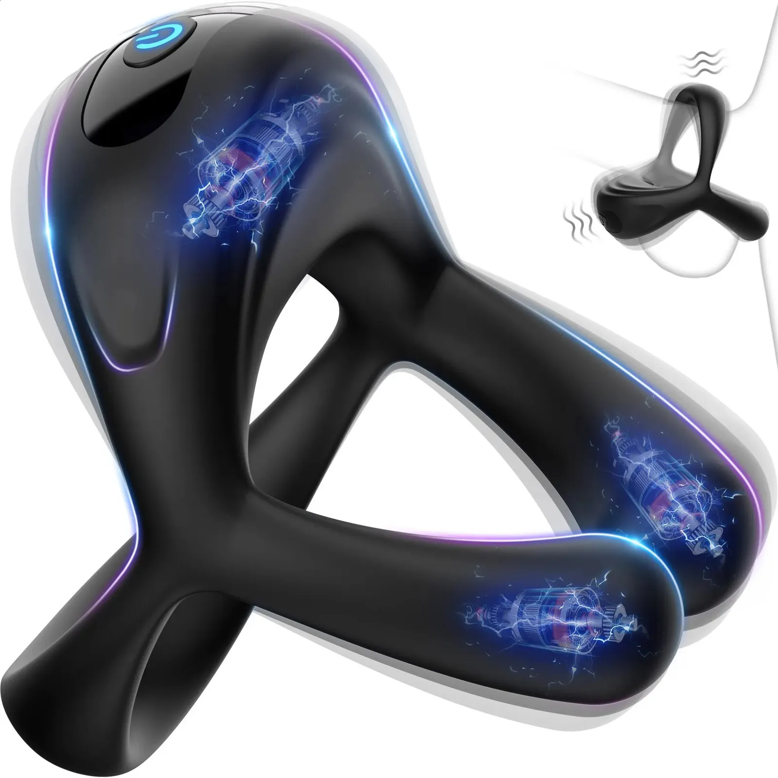 Cock Penis Ring Vibrator with 10 Vibration Modes Silicone Material for Men  Erection Delay from Dhgate Cockrings - price 37.46