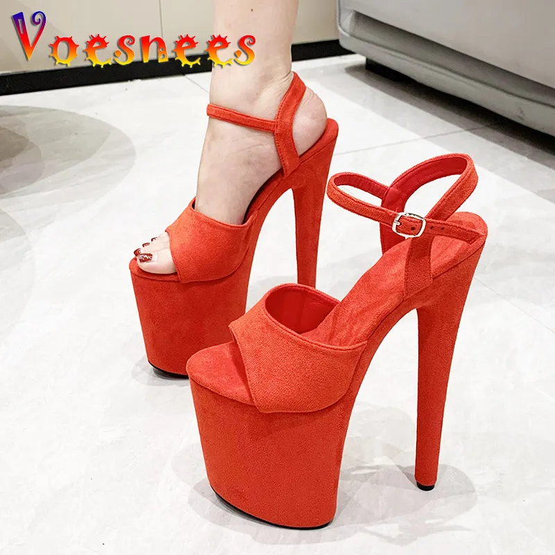 Platform Sandals High Heel Suede Comfort Pumps, Summer Style Ankle Strap,  Exotic Dance Shoes Shop Now!