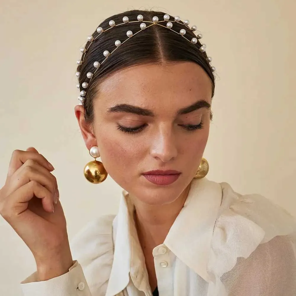 Serre-tête Perlé Blanc Pour Femme - élégant Et Chic - Neuf Sans Boîte