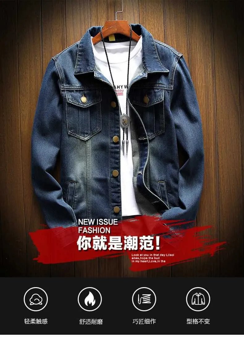 DHgate.com:Handmade Denim Jacket for Men - Casual Striped DHgate.com:Handmade Denim Jacket for Men - Casual Striped