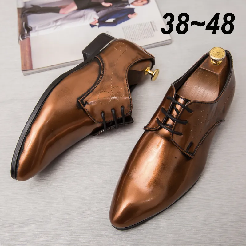 Bulk Mens Patent Leather Oxford Dress Shoes, Handmade... From Dh1293999,  $50.26 | DHgate.Com