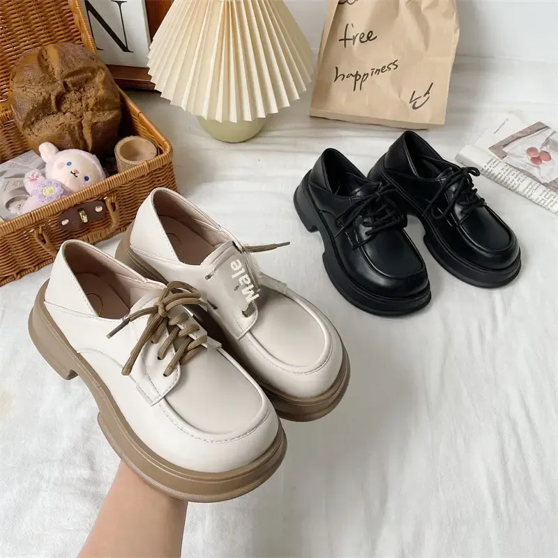 White Casual Shoes: Women's Loafers, Japanese Preppy Comfortable  Fit, Shop Now!