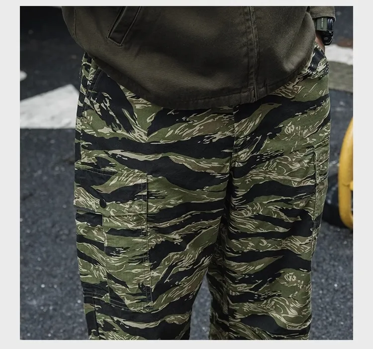 Mens Ripstop Cargo Pants - Tiger Stripe Camo, Tactical Utility