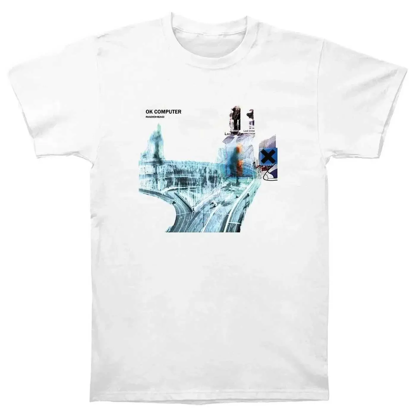 Radiohead Ok Computer Rainbow T-Shirt - Casual, High-Quality
