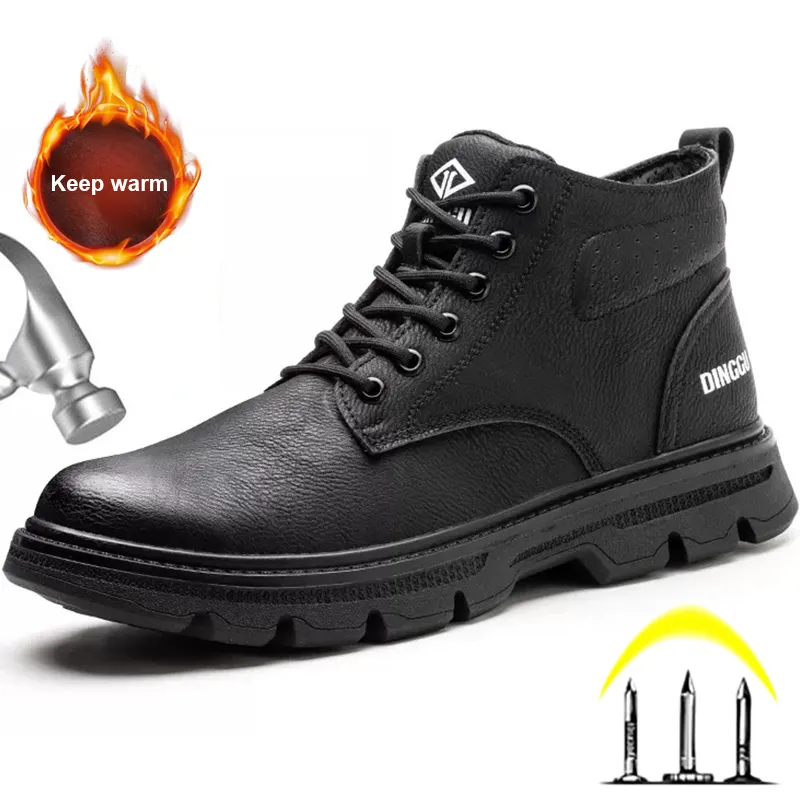 Steel Toe Puncture-Proof Work Boots for Men - Anti-Slip  display picture 2