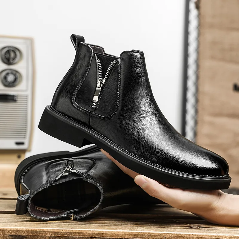 【MODERNIF】Chillin Leather Chelsea Boots CHELSEA BOOTS / HORWEEN LEATHER CXL BLACK – John Lofgren