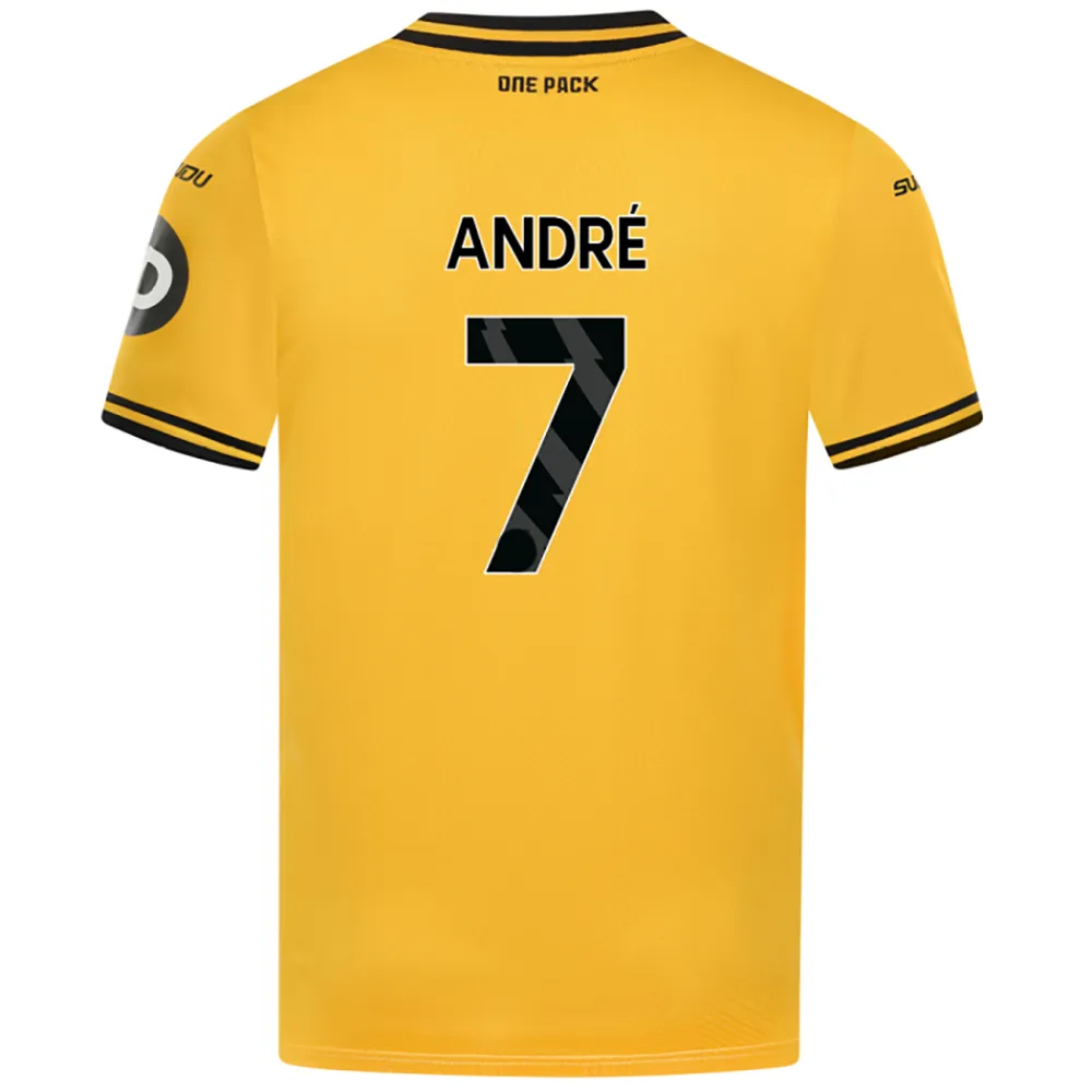 DHgate.com:Wolves 2024/25 Football Shirt Jersey Kit in Gold
