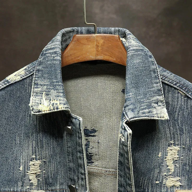 ジャケット・アウター 00s 291295=HOMME denim jacket y2k DHgate.com:Retro Blue Denim Jacket for Men - Washed Style