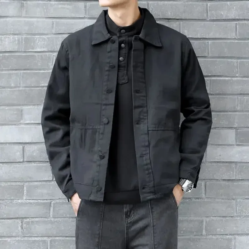 Black Denim Jean Jacket Men: Stylish Mens Black Denim Coat, Casual