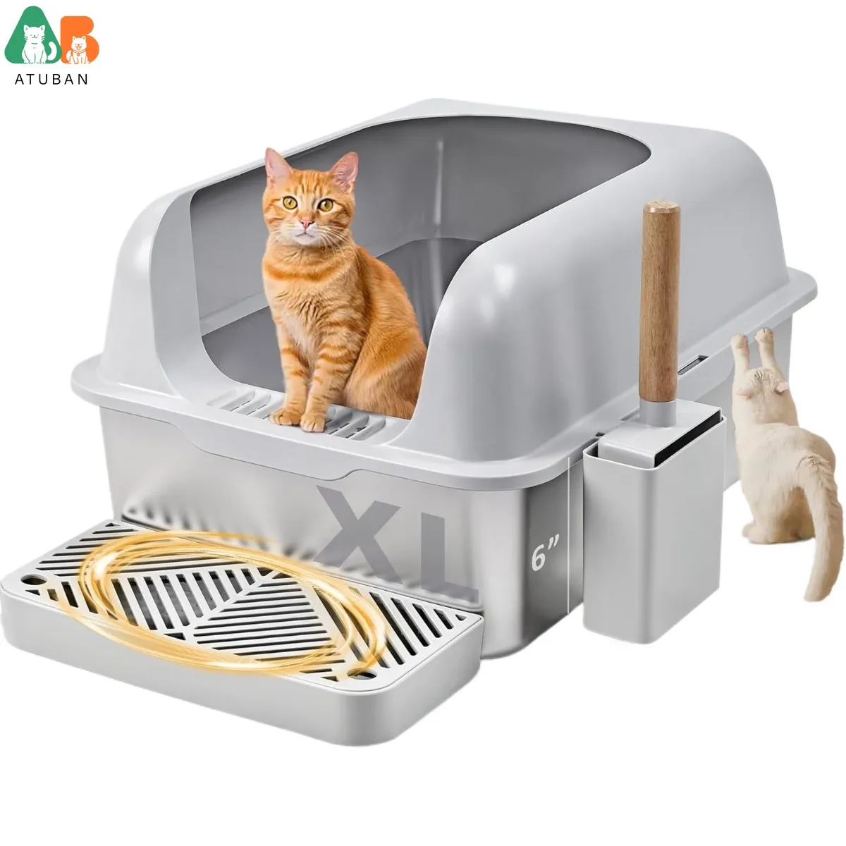 Non stick litter box hot sale