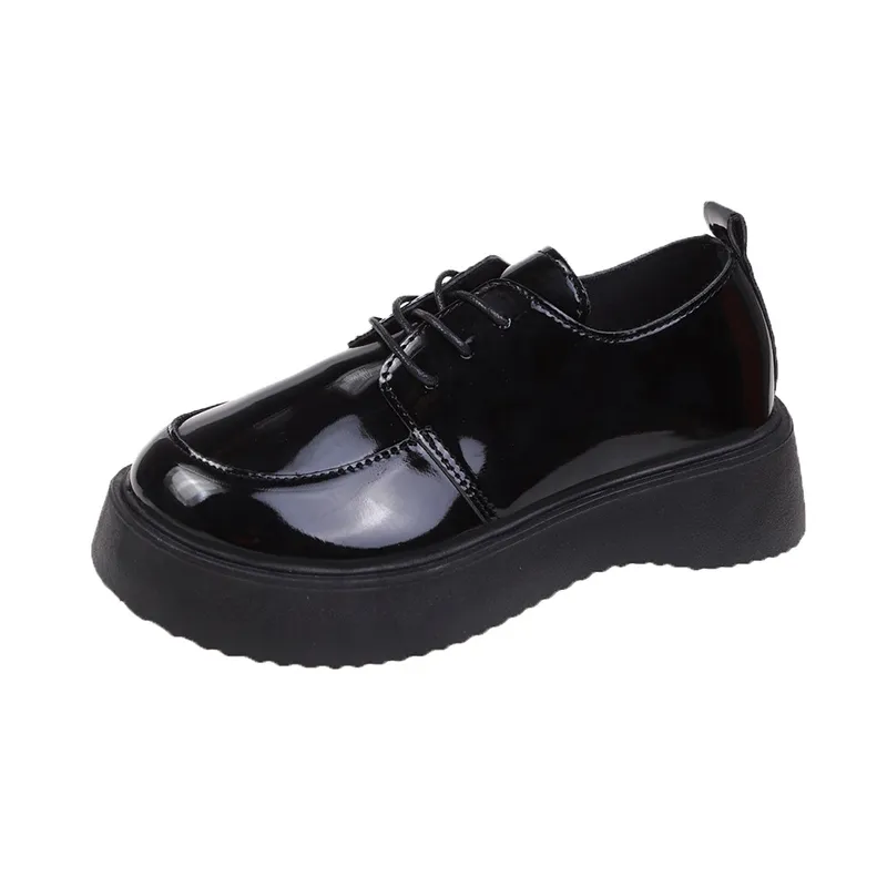 Black Leather Low Heel Platform womens clogs and mules for