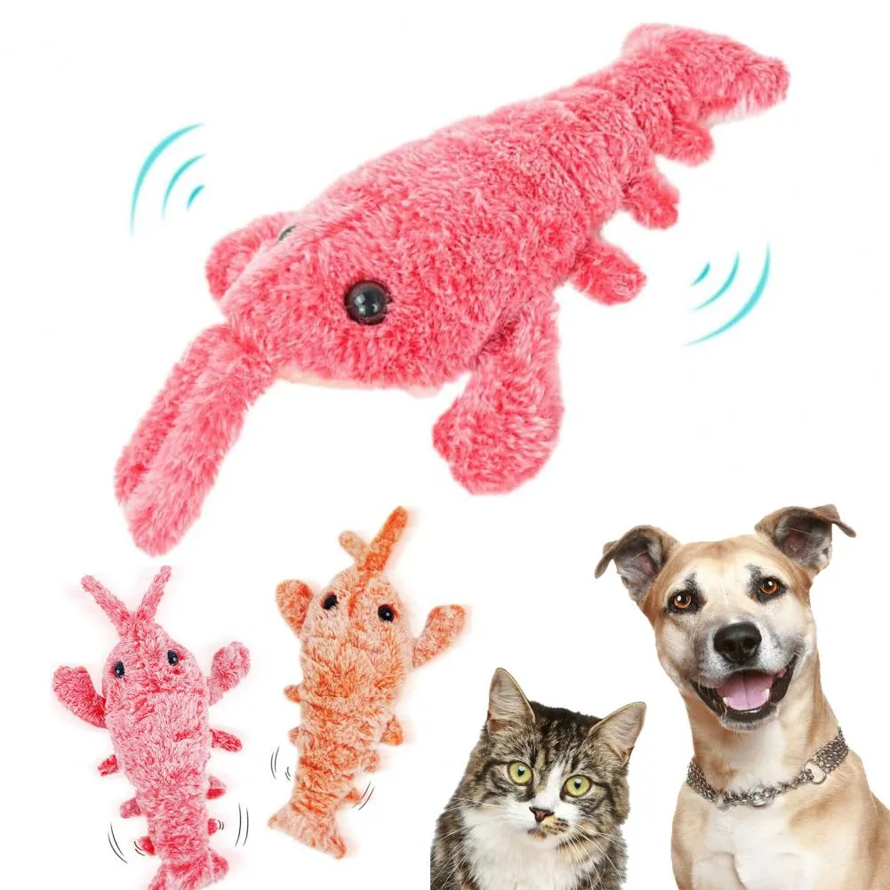 vibrating fish toy for cats Floppy Lobster Interactive Dog Toy USB Rechargeable Vibration Modes Cat Toy  Electric Realistic Wagging Lobster Toy Catnip Addable Stress-relieving Buy  cheaply on Joom