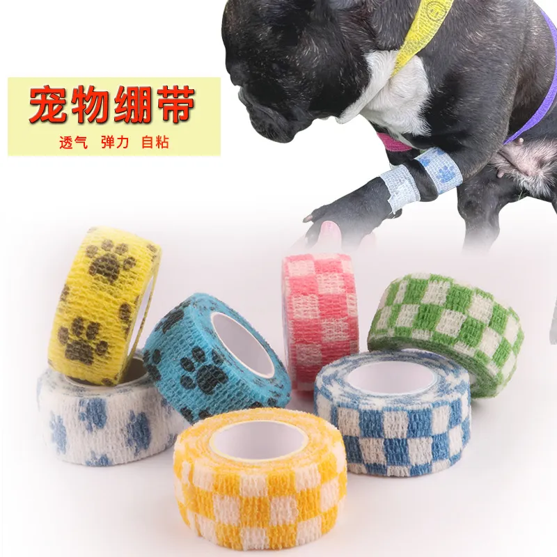 Self-Adhesive Cohesive Elastic Bandage Wrap Vet Tape for Pets