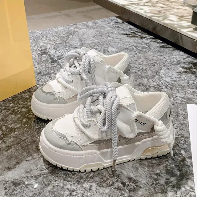Zapatillas De Mujer Geniş Tabanlı Bayan Platform Spor Yi TL1