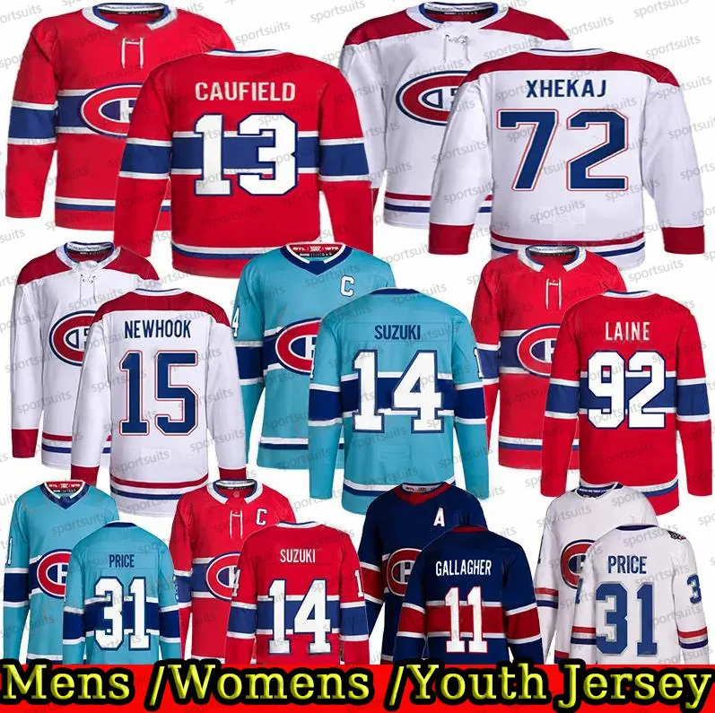 Canadiens Youth Jerseys: Suzuki, Caufield, Matheson, Dach