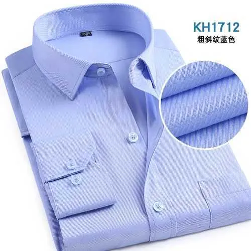 Z240914 Mens Cotton Twill Long Sleeve Shirt Single From