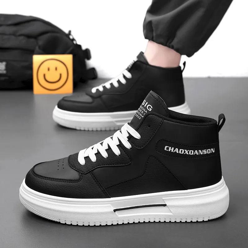 Bulk Spring High Top Mens White Casual Sneakers Thick From
