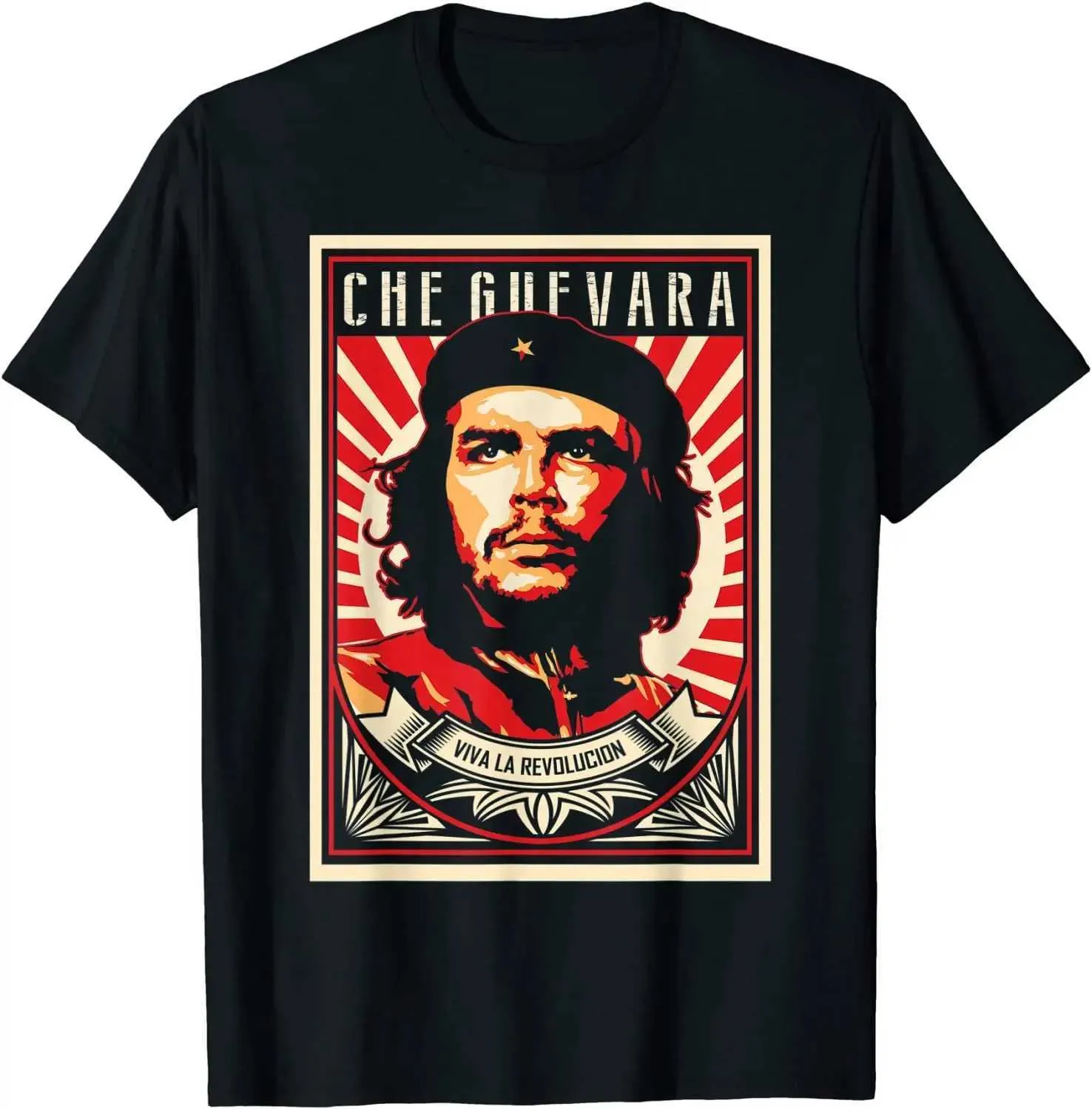 T-shirt Che Guevara Militant Révolutionnaire | Blanc, Manches Courtes, Polyester | Fabriqué En France