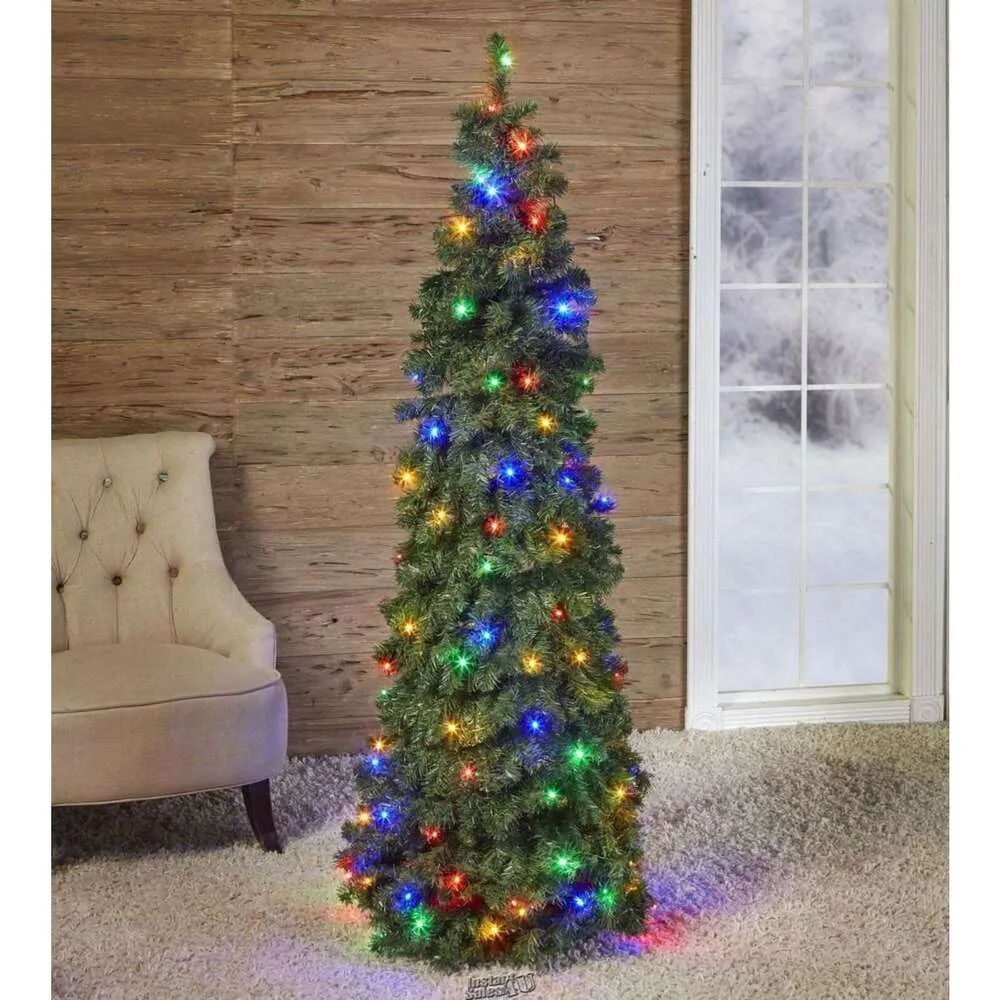 6 Foot Pre-Lit LED Pop Up Artificial Christmas Tree with Multi-Colored  Lights from Dhgate Christmas Decorations - price 184.85, image size:1000x1000