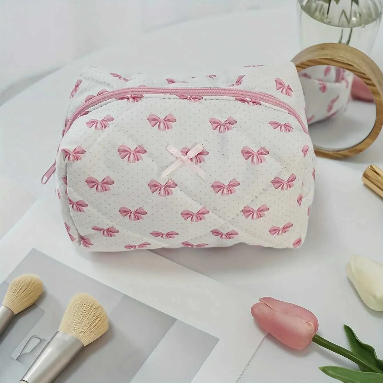 Trousse De Maquillage Matelassée Voyage - Polyester 21x15x16 Cm - Neuf Avec étiquettes