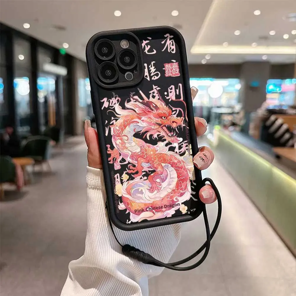 Coque IPhone Choc Luxe Dragon Chinois - Anti-choc, Antidérapante - Modèles 11 à 16 Pro Max